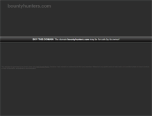Tablet Screenshot of bountyhunters.com